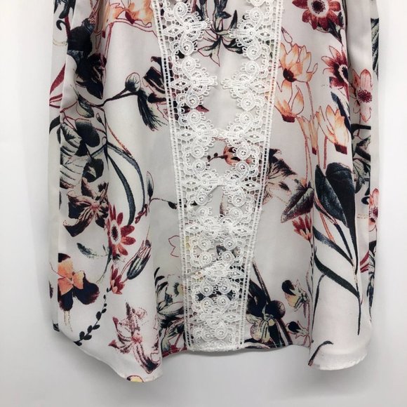 Kismet White Floral Carla Camisole Tank Top size M - Picture 10 of 16